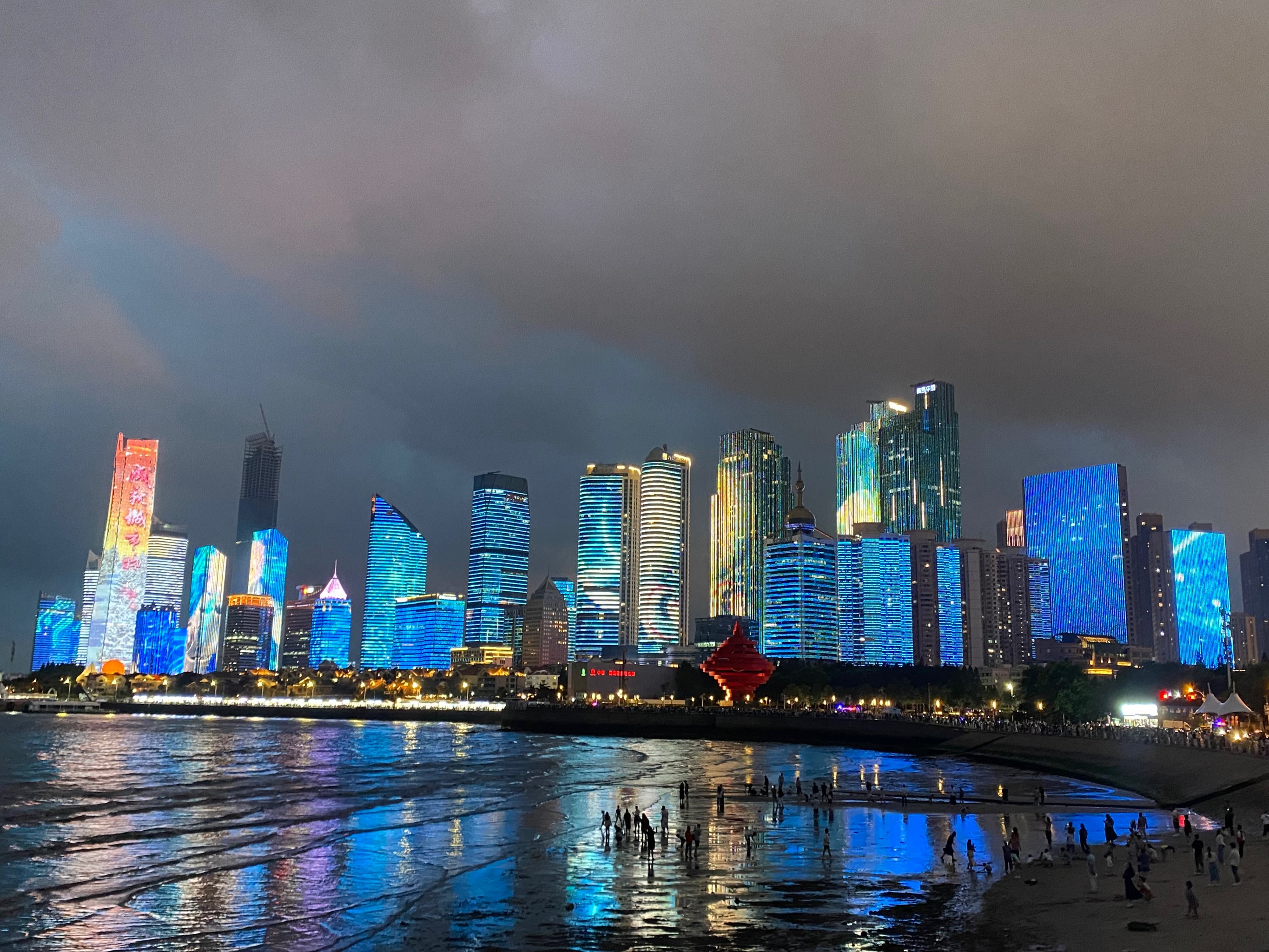 黄岛区夜景最美的地方图片