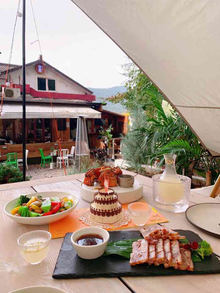 弥鹿·露营主题花园餐厅(西湖灵隐景区店)-"[薄荷]环境:环境真的是蛮