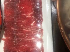 手切羊后腿肉-东镇老火锅(长春路首店)