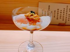 温泉蛋拌富士山白虾海胆-鮨青(恒基名人购物中心店)