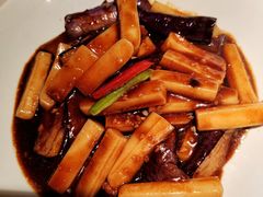 鱼香年糕炒茄子-涌上外婆桥(南塘店)