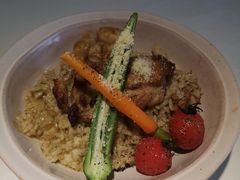 蒜香蘑菇鸡肉烩饭-秀儿家の小确幸花园西餐厅