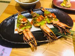 罗勒焗黑虎虾-花潮料理艺食馆(世欧广场店)