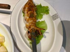 炉火烤笔管鱼-开海·红岛海鲜虾水饺(石老人店)