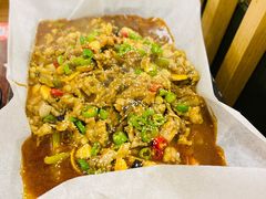 双椒紫苏碳烤长嘴蛙-张果佬年糕卷(科巷店)