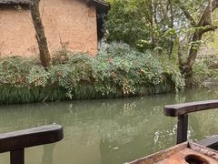 -摇橹船上船码头