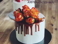 橙黄秋景玫瑰动物奶油蛋糕-艾加柒克蛋糕茶歇甜品台(春熙路店)