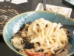 炙烤明太鱼籽野生虾仁拌面-里面·Noodlology(机电院店)