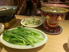 老鸡汤捞鸡毛菜-关东小磨东北菜(上海长风大悦城店)