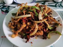 干煸鱿鱼须-清真鸿起来饭庄(复兴路店)