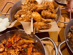 炸鸡翅一半一半-富乐满韩国正宗炸鸡韩国料理(虹泉路店)