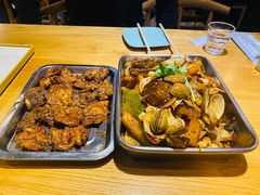 辣炒杂贝加土豆条-一顿烧烤(八经街店)
