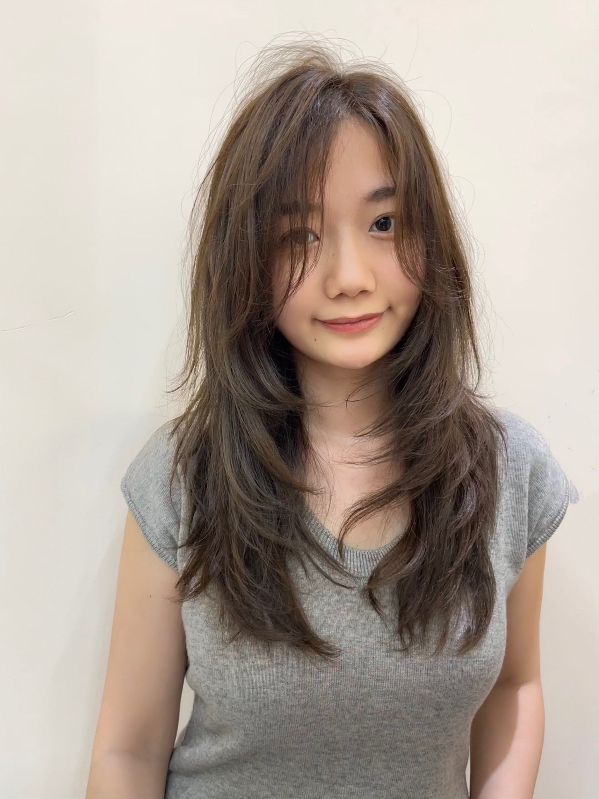 女生中长发发型#附近哪里做头发好#简单