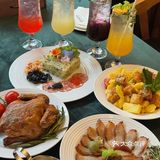 酥皮内嫩是我会喜欢的；沪爷炒饭颜值很高，饭有淡淡香味