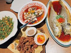 油泼黄花鱼-波螺油子青岛本帮菜(银座店)