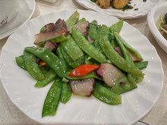 荷兰豆炒熏肉-深运潮州粥(水库店)