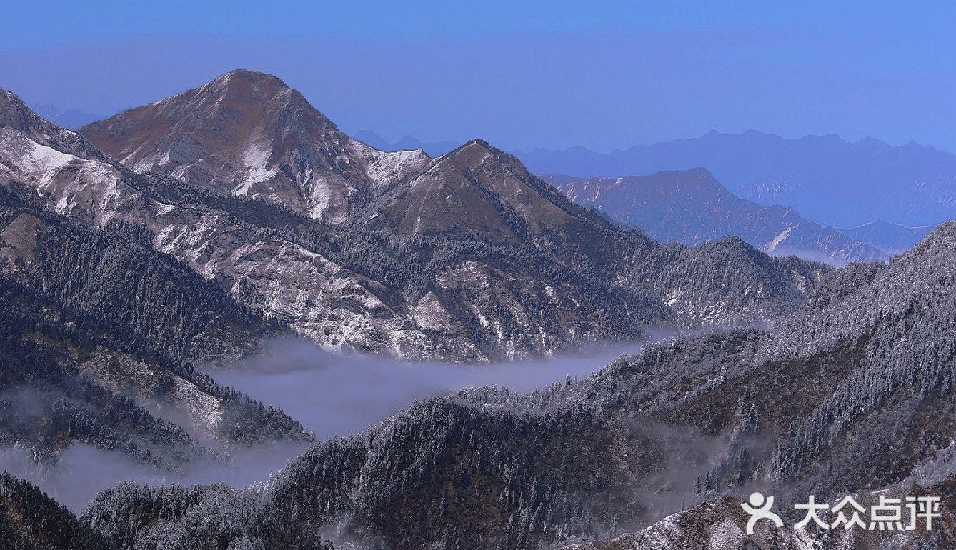 昨天的西岭雪山