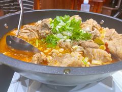 陕北铁锅炖羊肉-陕北农家宴