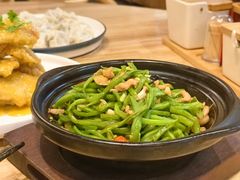 小炒扁豆丝-伊喜饺子·烤鸭(五道口学院路店)