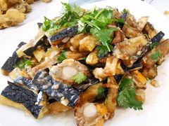 茄子拌扇贝-华圆美食