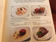 菜单-纽约咖啡馆