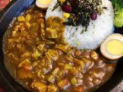 咖喱鸡肉铁板饭-花少爷·鲜虾干贝粥(延安万达店)