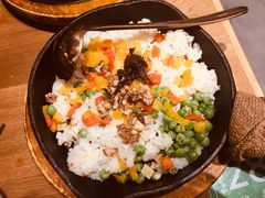 野生牛肝菌火腿洋芋焖饭-云海肴·汽锅鸡·云南菜(东坝金隅店)