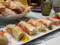 龙虾片拼芒果大虾米纸卷-蕉叶·广州明星泰国菜(黑金冠保利广场店)