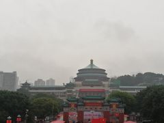大门对面的景色-重庆中国三峡博物馆(重庆博物馆)