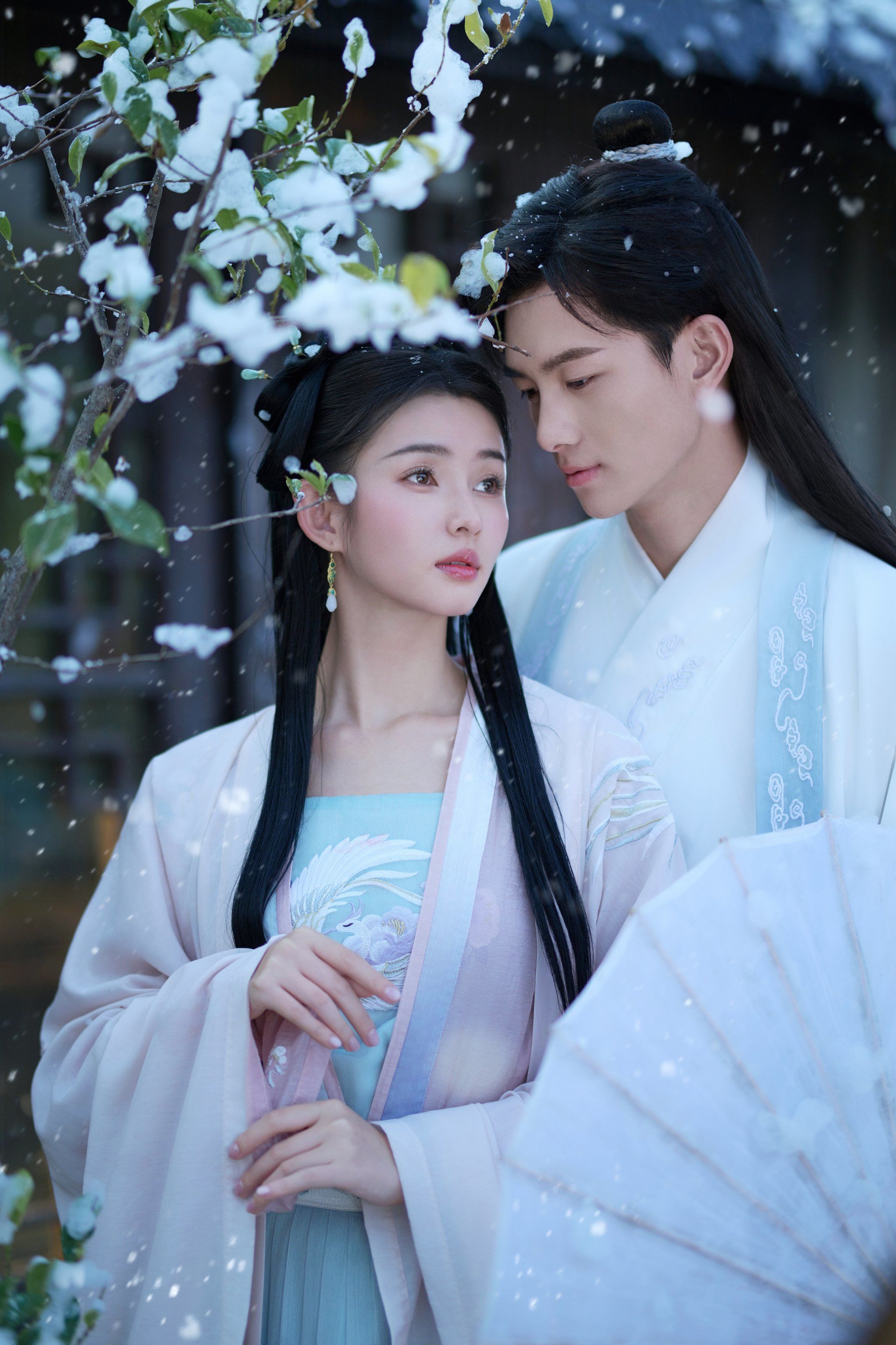 惊艳到了!穿越千年的雪景 古风婚纱照