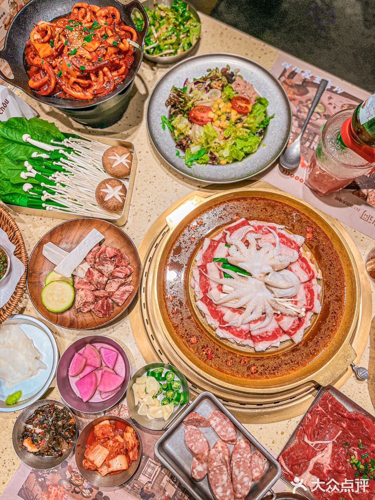 🌈这家爆🔥的韩国烤肉店来深圳了！章鱼水煎肉YYDS~