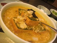 蟹黄松露煎菠菜豆腐-西安凯悦酒店·湖畔中餐厅