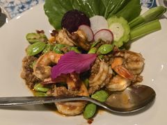 fried prawns with rice crumbs-Meena Rice Based Cuisine