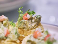三文鱼牛油果鲜虾塔-古越舫·精品杭帮菜(商都路店)