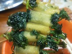 豆皮裹香菜串-吉上小哥·牛肉蒸饺.炸串(官庄路口总店)