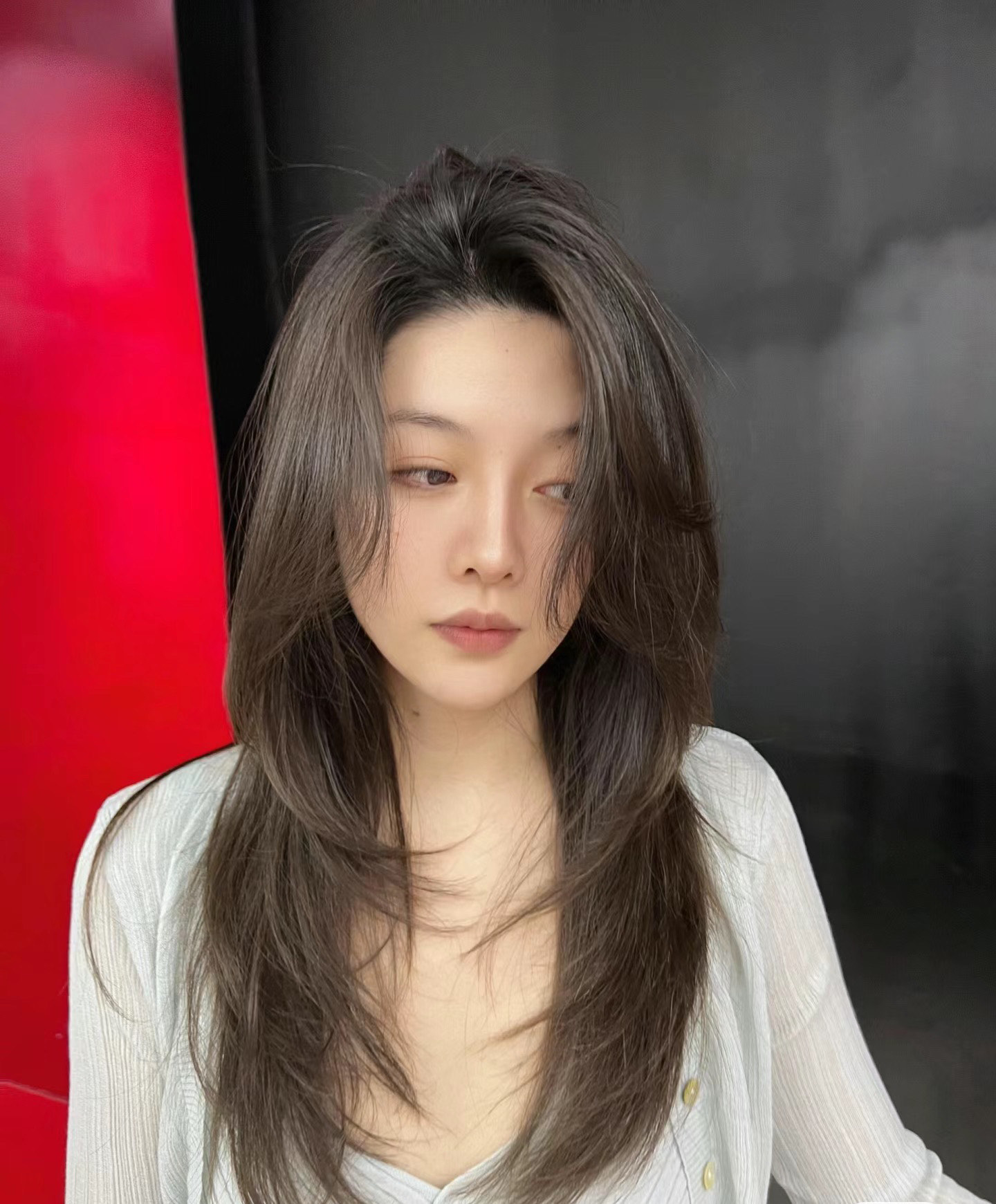 清爽发型女长发图片