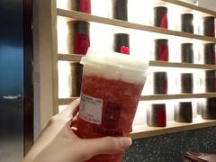 奶酪红草莓-LELECHA乐乐茶(上海五角场万达广场店)