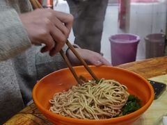 青椒干子肉丝干挑面-五村饭店