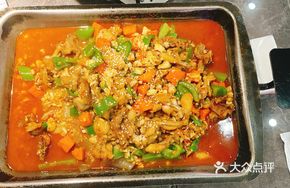 Stir-Fried Bullfrog with Green Pepper and Garlic Flavor