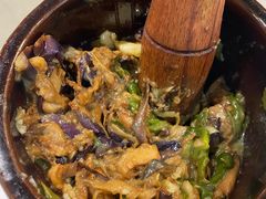 皮蛋青椒擂茄子-费大厨辣椒炒肉(黄兴中心广场店)