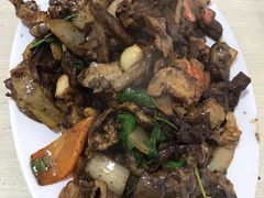 炒腰筋肺头-老万饭馆