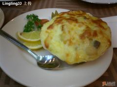 焗扇贝-小白桦西餐厅