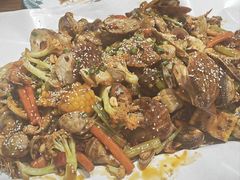 -东来菜馆•手抓海鲜家常菜•海鲜锅贴(鸽子窝店)