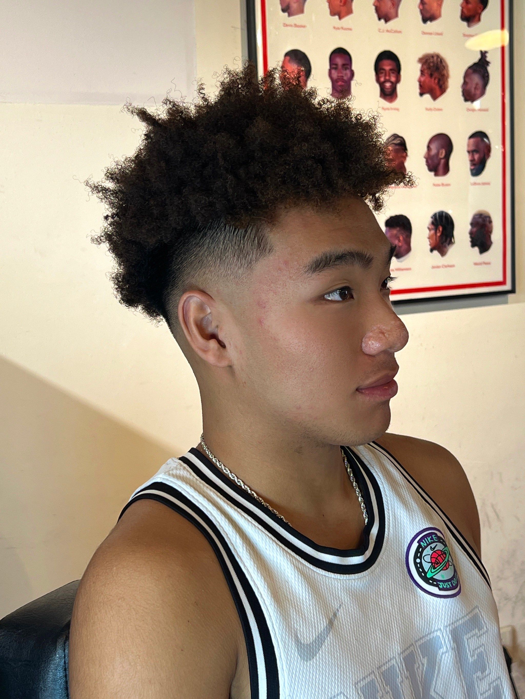 黑人烫 #爆炸头「lock黑人烫脏辫拉美卷发店