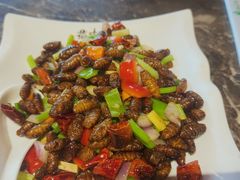 爆炒蚕蛹-燕青小馆(东园大厦店)