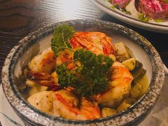橄榄油炒虾和蘑菇-角落里(中山公园店)