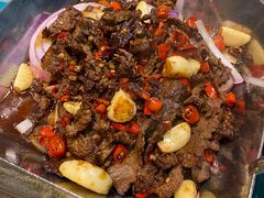 铁板牛肉-昱龙大盆牛蛙馆(三兴街总店)