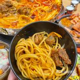 武汉美食🔥这家辣牛肉🌶火锅面也太好嗦了‼️