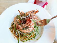 和風肉醬明蝦義大利麵-Dazzling Cafe 蜜糖吐司专卖店