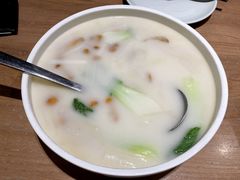 奶汤海鲜蒲菜-渔家灯火(明湖店)